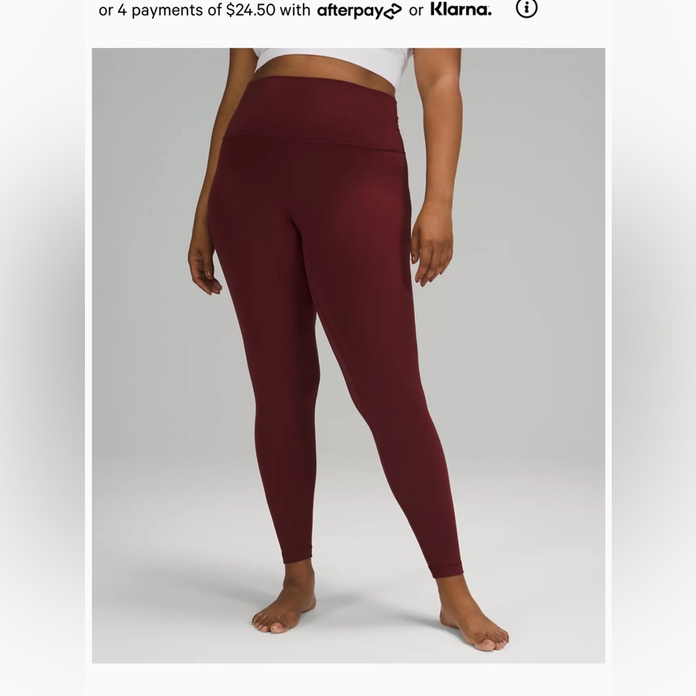 Maroon/Wine lululemon align leggings